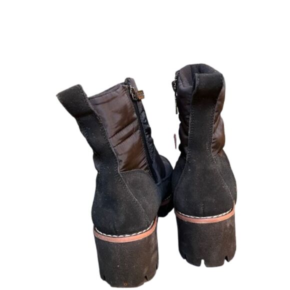 NWOB Blondo Darci Puffer Waterproof Black Ankle Boots Size 5.5M - Picture 4 of 5